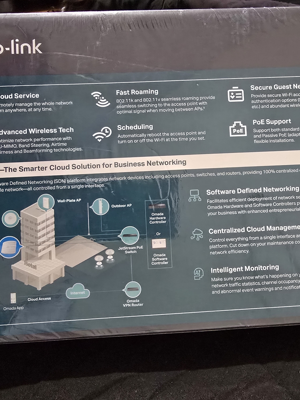 TP-Link Teal and White Business Cloud Managed Access Point